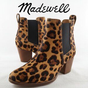 Madewell Boots | Women's Size 7 | Leopard | Ragen | Calf Hair Block Heel Booties